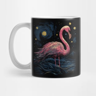 Starry Night Flamingo Gifts Retro Vintage Funny Beach Summer Mug